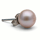 Freshwater Pearl Stud Earrings 7.5-8 mm lavender AAA