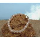 Freshwater cultured pearl bracelet 18 cm, 6.5-7 mm, AAA, white