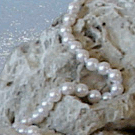 Akoya pearl necklace 90 cm  6-6.5 mm AAA white