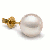 White Akoya Pearl Stud Earrings 8.0-8.5 mm AAA