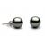 Black Tahitian Pearl Stud Earrings, 10-11 mm, AAA