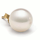 Boucles d'oreilles en perles d'Akoya blanches, 8.5-9.0 mm AAA