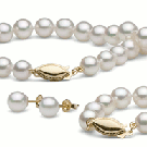 Parure de perles d'Akoya, 3 bijoux 6.5-7 mm AAA blanches