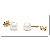 Boucles d'oreilles en perles d'eau douce blanches, 6-7 mm AAA