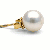 Boucles d'oreilles en perles d'eau douce blanches, 7-8 mm AAA